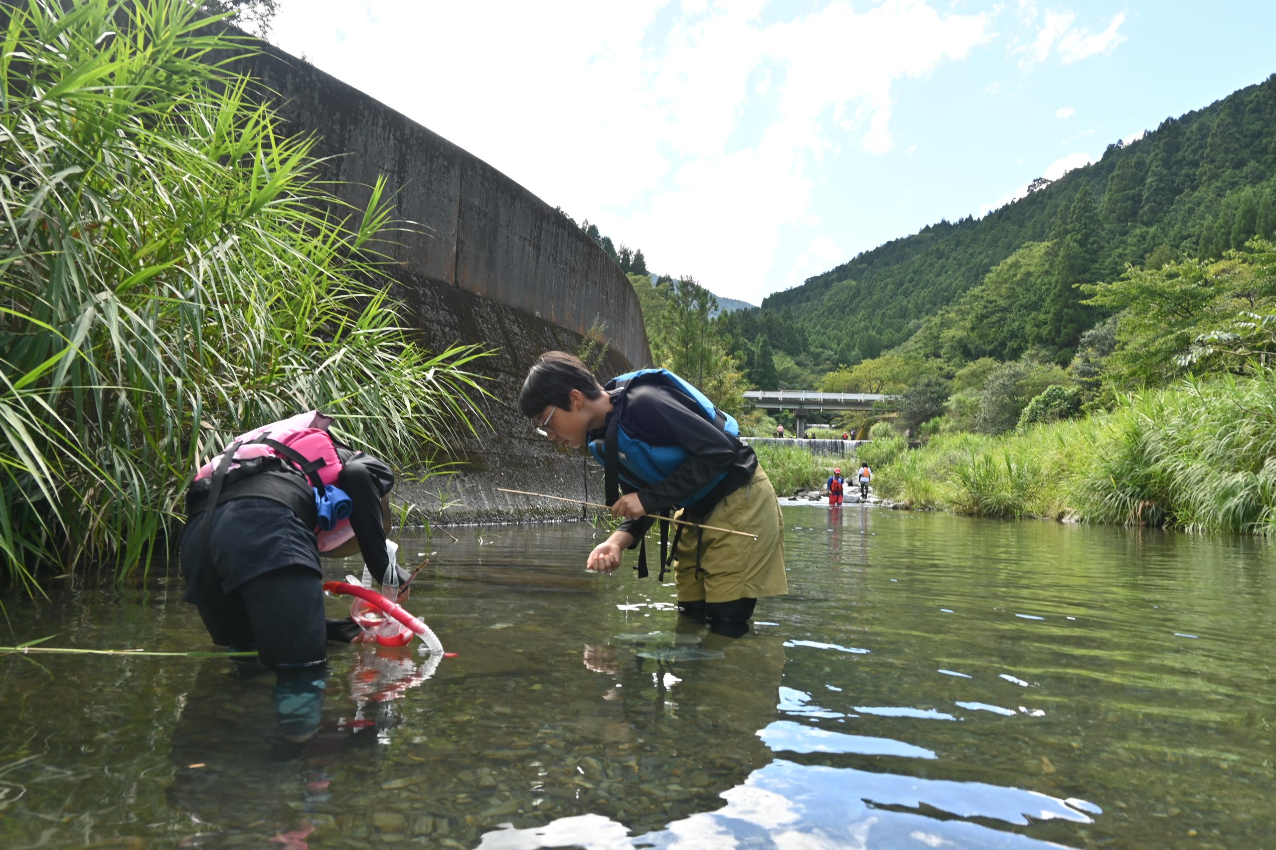 行こう、鮎喰川！」〜先達に“学ぼう”、魚獲り〜 | イン神山｜神山町の